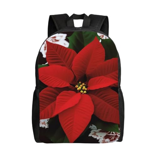Mochila para mujer y hombre con diseño floral impermeable miniatura 1