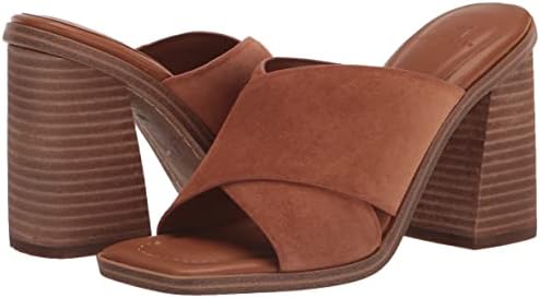 Marc Fisher LTD Women's BARLI Heeled Sandal, Medium Natural Suede, 7.5 | Image 6