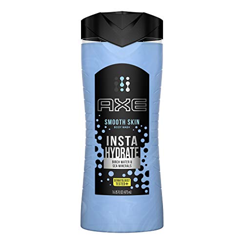 AXE Body Wash Insta Hydrate for Smooth Skin Birch Water & Sea Minerals Dermatologist Tested Body Wash for Men 16 oz