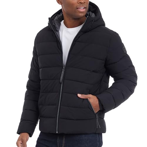 Michael Kors Mens Hooded Puffer Jacket, Rain and Cold Weather Coat3