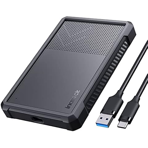 Inateck Carcasa de Disco Duro USB 3.2 Gen 2 con Funda de Silicona Cover
