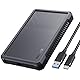 Inateck USB 3.2 Gen 2 Festplattengehäuse mit Silikon-Hülle für 2,5 Zoll SSDs und HDDs, bis zu 6Gbps, mit UASP, FE2016