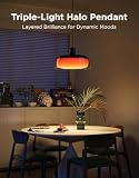 Govee Pendant Light, 3-Layer RGBIC Smart Hanging Light Compatible with Alexa, Google Assistant and Matter, 1300LM Lights Pendant for Dining Room - 7