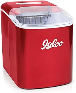 Igloo ICEB26RR Automatic Portable Electric Countertop Ice Maker Machine, 26 Pounds in 24