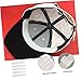 VOSAREA 40Pcs Non Woven Hat Sweat Absorbent Stickers Lightweight Sweat Absorption Pads for Caps Comfortable Easy to Peel Stick for Outdoor Use Fit