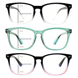 Sumkyle 3er-Pack Progressive Multifokal Lesebrille
