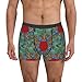 Men's Boxer Briefs in Soft Breathable Polyester with Moisture-Wicking Technology for All-Day Comfort, Brain Structure, Ideal for Gym and Daily Activities