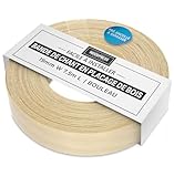 Envers pré-collé facile à utiliser : notre ruban de bordure en placage de bois est livré avec une colle pré-adhésive thermofusible. Pour l'utiliser, il suffit de mesurer votre bord, de couper notre bordure à la taille désirée et d'utiliser un fer à repasser ordinaire à température moyenne à élevée pour la maintenir en place (avertissement : colle chaude). Idéal pour les réparations rapides et efficaces des bordures.