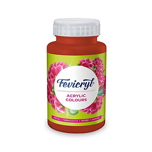 Image of Fevicol MR 1 kg & Fevicryl Arylic colors 500ml combo of Dark Brown, Indian Red | Art & Craft, DIY Paint, Rich Pigment, Non-Craking Paint| Suitable for Kids & Artists | For Bold & Vibrant Creativity
