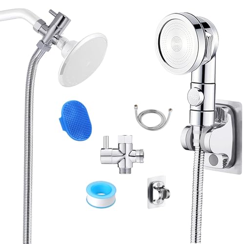 Cat Shower Attachment with Brush