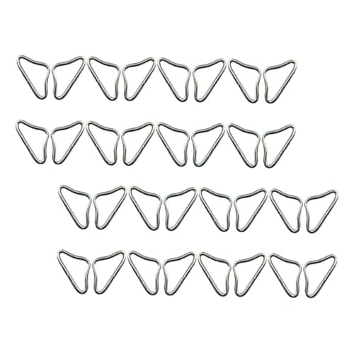 Toddmomy 45 Piezas Triángulos de Hierro para Colchonetas de Hebillas Triangulares Resistentes para Salto Accesorios para Estabilidad Interior y Exterior