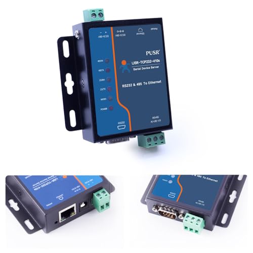 PUSR Edge Computing RS485 RS232 to Ethernet Modbus Gateway Modbus to ethernet Support MQTT SSL/TLS encryption in HTTP Modbus RTU to TCP USR-TCP232-410S-New