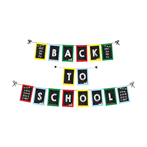 Image of Pretty UR Party Back to School Party decorations Kit - 70 pcs includes Banner, bunting, balloons, centerpiece, danglers, School Party Supplies, Birthday Decor, DIY Decor for kids, teachers, school