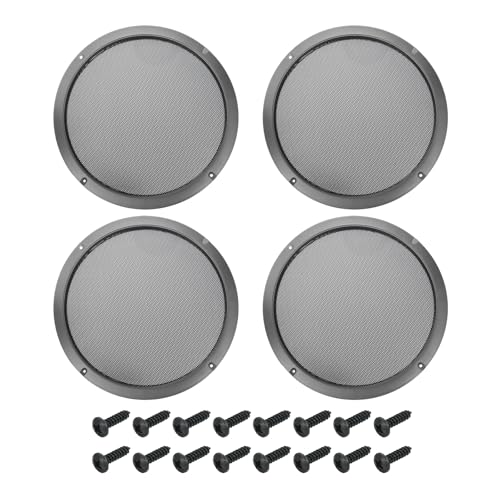 Marco de ABS gris decorativo con rejilla de hierro negra de 10 pulgadas para audio doméstico