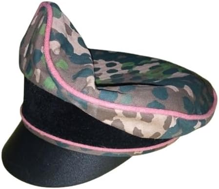 WW2 German Elite Panzer, DOT 44 CAMO Crusher Cap (Replica)