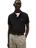 Tommy Hilfiger Men's Short Sleeve Polo Shirt in Regular Fit, Tommy Black, 2X-Large