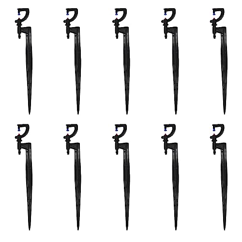 Lot de 10 goutteurs d'irrigation à 360 degrés durables et réglables pour potager, jardin, serre