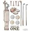 Hole in One Golf Stickers Adhesive Decals for Vintage Golfing Crafts, Cardmaking, Scrapbooks & More - 28 Pc #1