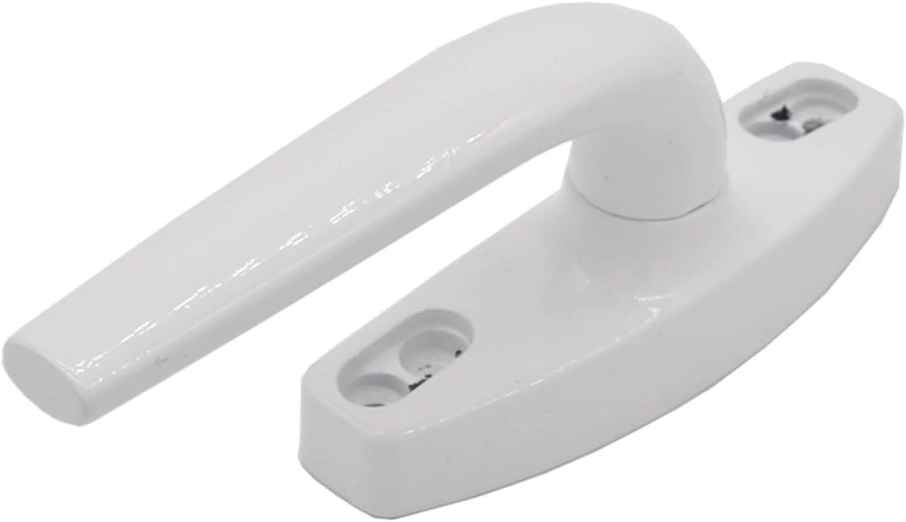 Lcuvimpex White Lockable Window Handle， Aluminum Alloy Casement Window Handle Multicolor 25-55Mm(,25Mm)