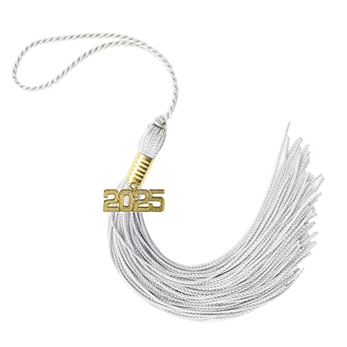 Tassel Depot 2025 Gray Graduation Tassel - Every School Color Available - Made in USA