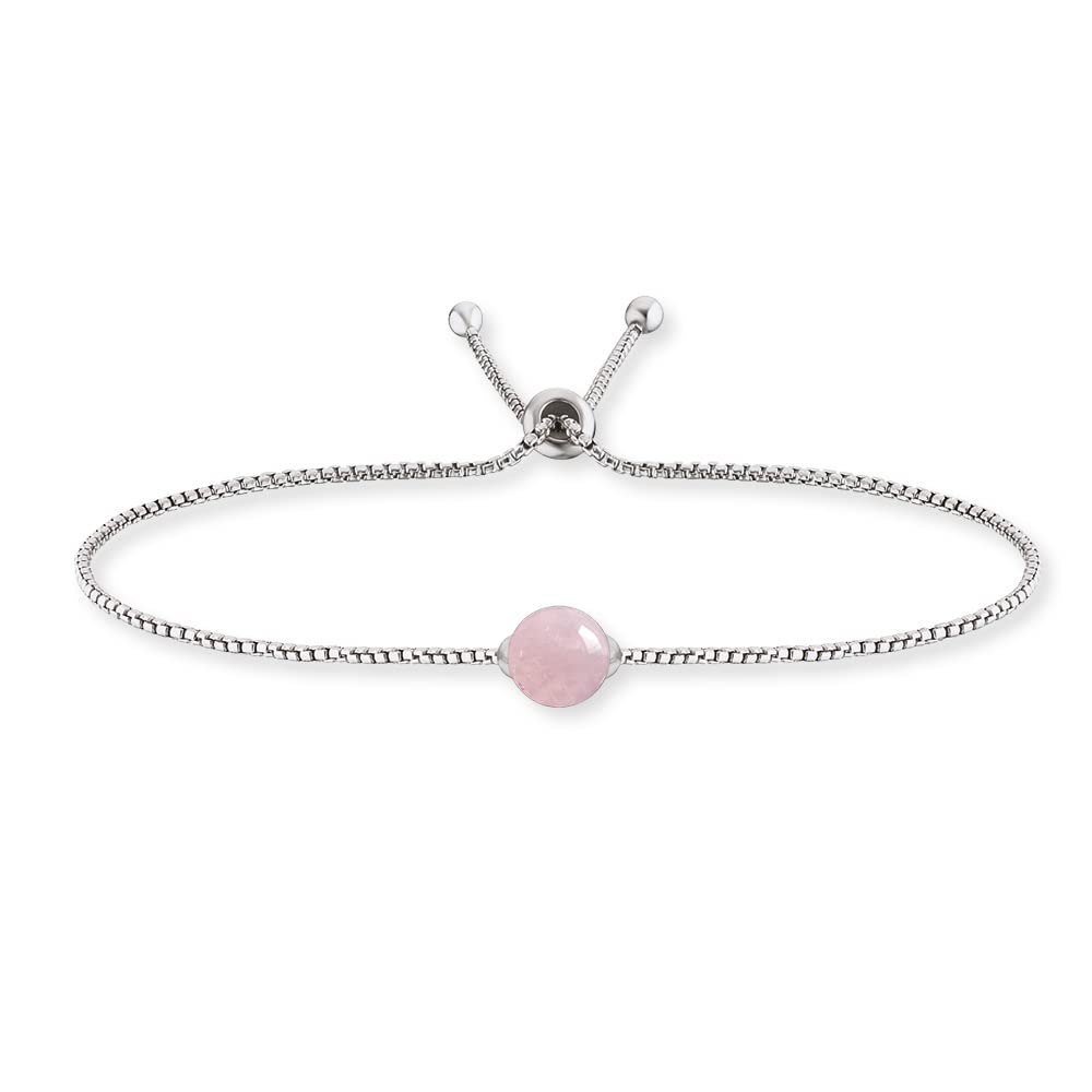 Engelsrufer Angel Whisperer Women's bracelet made of sterling silver and power stone, lobster clasp, adjustable in two lengths, nickel-free, 1 Stein, Sterling Silver, Red Agate