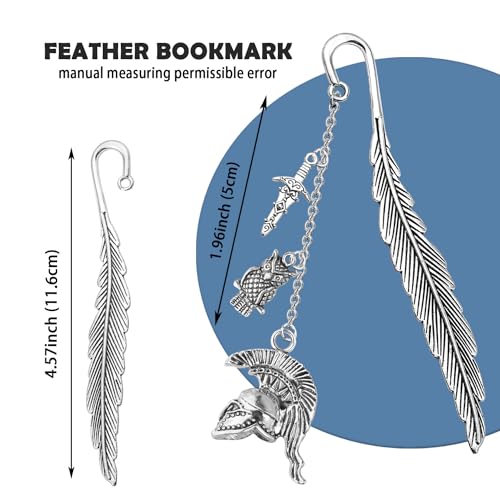 KUIYAI Greek Goddess Athena Bookmark for Book Lover Goddess of Wisdom Mythology Gift Owl of Athena Gift (Athena bm UK) - Image 2