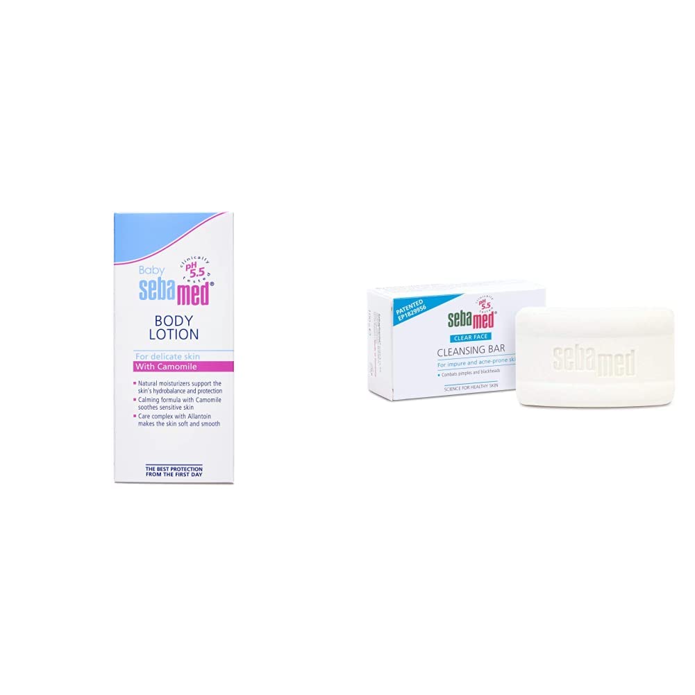 Sebamed Baby Lotion, 100ml & SebaMed Clear Face Cleansing Bar, 100g-picture-13