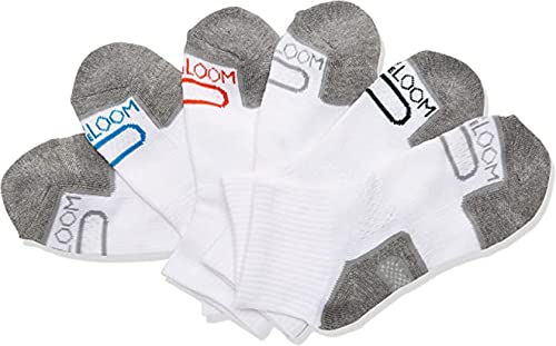 Fruit of the Loom Boys 6-pair Half Cushion Ankle Socks White Multi Medium2