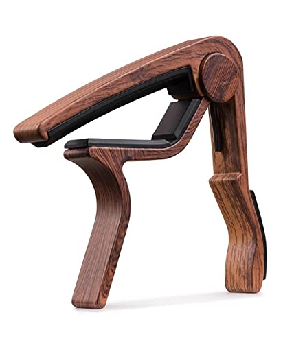 SHANGMAOYO Capodastre Coussin De Guitare De Guitare en Métal en Bois De Grain Métallique for Guitare Ukulele Tuning… - Les Beatles, Paul McCartney, John Lennon, RIngo Starr, George Harrison SHANGMAOYO Capodastre Coussin De Guitare De Guitare en Métal en Bois De Grain Métallique for Guitare Ukulele Tuning… – Image 3