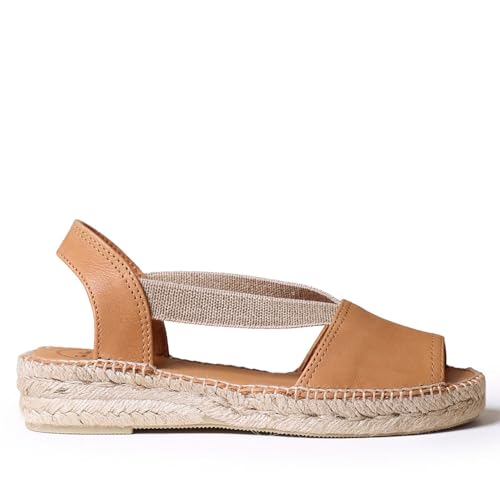Image of Toni Pons - ETNA - Flat leather sandal with elastics