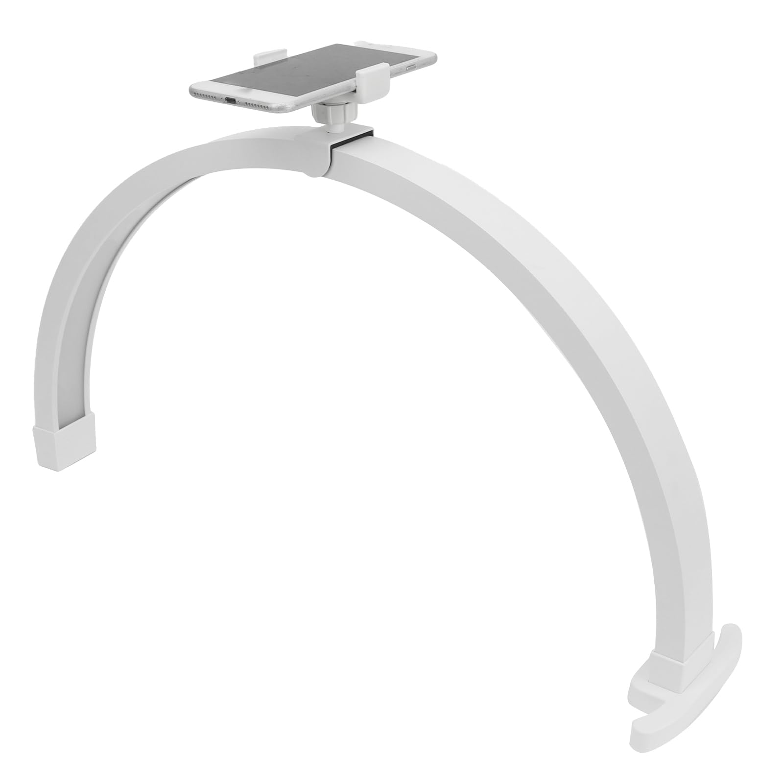 Asixxsix Lampada da Tavolo per Unghie, 3200-5600K 1500LM Luce Mezza Luna per Nail Desk con Clip per Telefono, Lampada per Illuminazione per Tatuaggio, Lampada da Scrivania per Unghie
