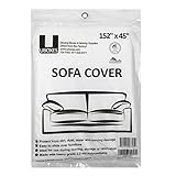 uBoxes Sofa Protective Poly Covers, 152 inch x 45 inch, 1 Pack (SOFASCOVER01)