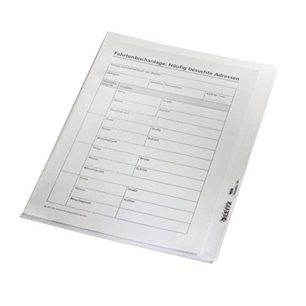 Esselte Leitz Sichthülle Premium, A5, PVC, dokumentenecht, glasklar (100 Stück)