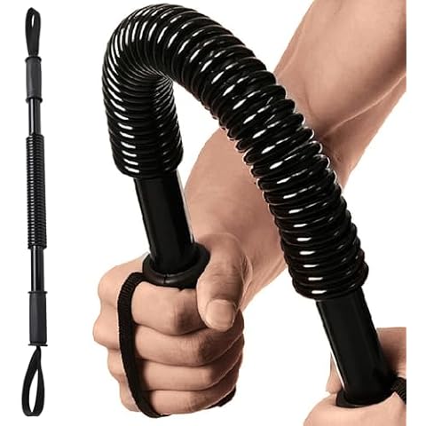 CALCHELE Power Twister Bar - Upper Body Exercise for Chest arm Workout Equipment, Strengthening Your Chest Workout, Shoulders,Biceps, Arms, Forearm Strengthener 20-110 LBS Cover