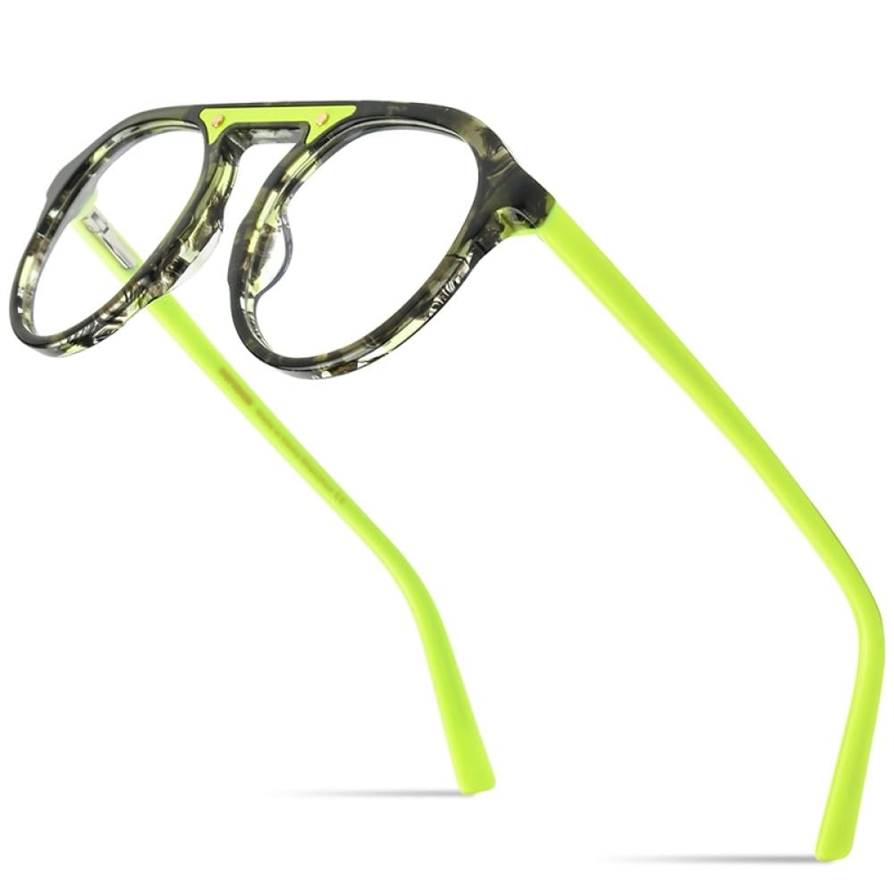 Lunettes en acétate pour hommes à monture polygone multicolore MUTYNE
