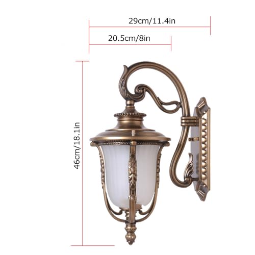 Applique murale extérieur rétro étanche E27 pour patio et porche