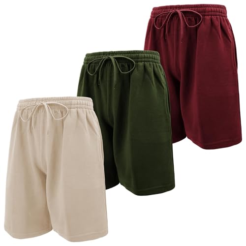 Andrew Scott Mens Cotton Knit Athletic Gym Shorts | Work Out