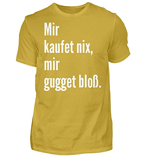 T-Shirt Haut de Gamme Homme Jaune Éponge de Schwob Mir gugget Blot L