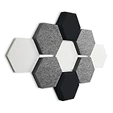    FENNEXT® Espuma Acustica, absorción del sonido, BASOTECT para juegos, oficina en casa, espuma de amortiguación de sonido, paneles de espuma de sonido, set de inicio 9x BASO AZUL HÍBRIDO