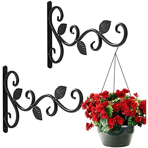 Jeesblsy Wall Mount Plant Hanger Brackets Cover