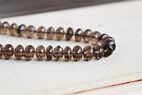 Quartz fumé haut de gamme en rondelles de 8mm pour bijoux de luxe