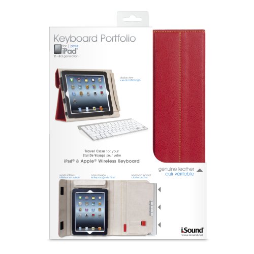 Isound Leather Keyboard Portfolio For Ipad 2 And Ipad 3Rd/4Th Gen (Red) #TOP4