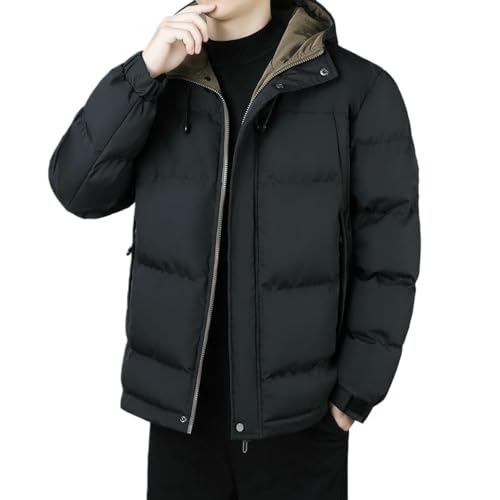 Veste rembourrée à capuche homme style américain épais pour automne hiver