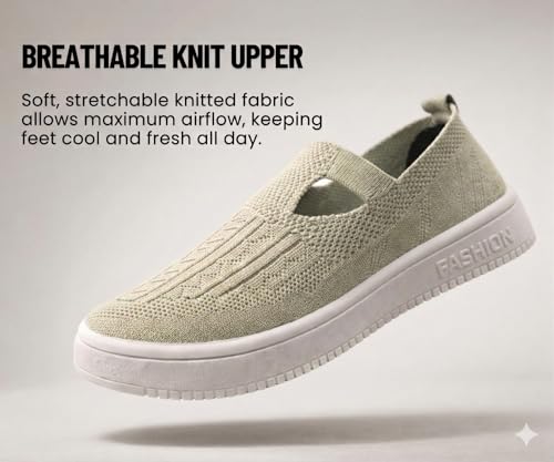 Image of Kraasa Lightweight Ballet Flats Bellies for Women, Walking Flat Shoes for Woman, Elastic Fit and Comfort, Ballerina for Ladies and Girls