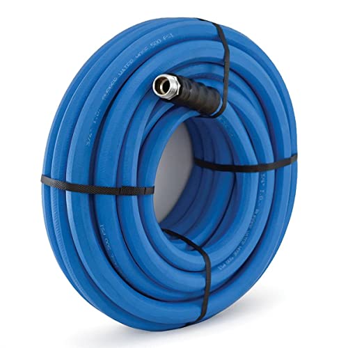 Ag-Lite Bsal3475 3/4" X 75' Hot/Cold Water Rubber Garden Hose, 100% Rubber, Ultra-Light, Super Strong, 500 Psi, 50F To 190F Degrees, High Strength Polyester Braided #TOP1