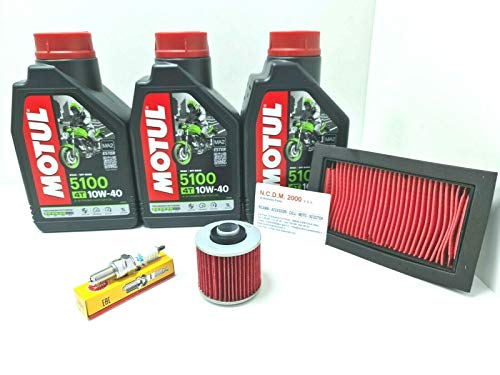 3L OLIO MOTORE 5100 10W40 KIT TAGLIANDO 5100 10W40 YAMAHA XT 660 R X XTX MT03 660 OLIO FILTRO OLIO ARIA CANDELE PORTACHIAVI AER OMAGGIO