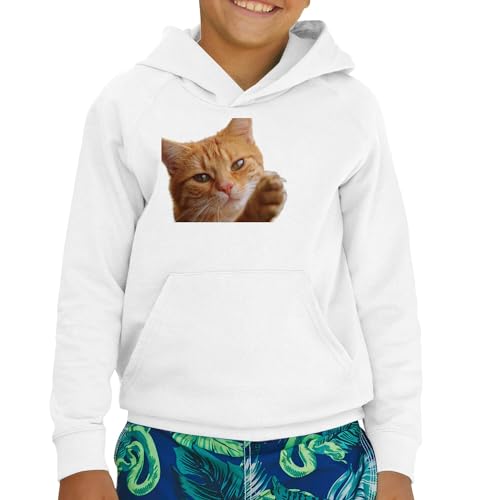 Sweat à capuche enfant chat roux un pull doux comme un câlin - 2