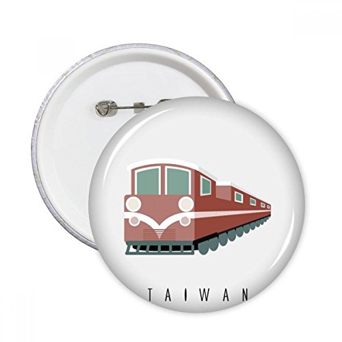 Pin's Taiwan Train Voyage Badge Rond pour Personnaliser un Sac à Dos de Randonnée en Taille M