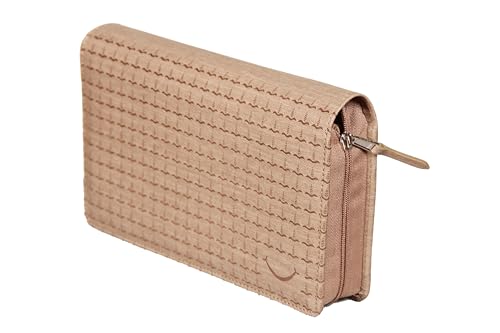Image of Sukeshcraft Multiple Cheque Book Holder | Original PU Holds Upto 8 Cheque Books, CypresBaige