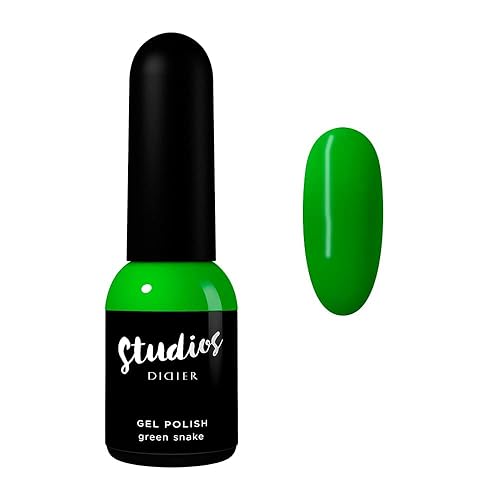 Didier Lab - Studios Gel Polish Green Snake - Productos profesionales de manicura y pedicura - Pigmento rico para una cobertura completa de las uñas
